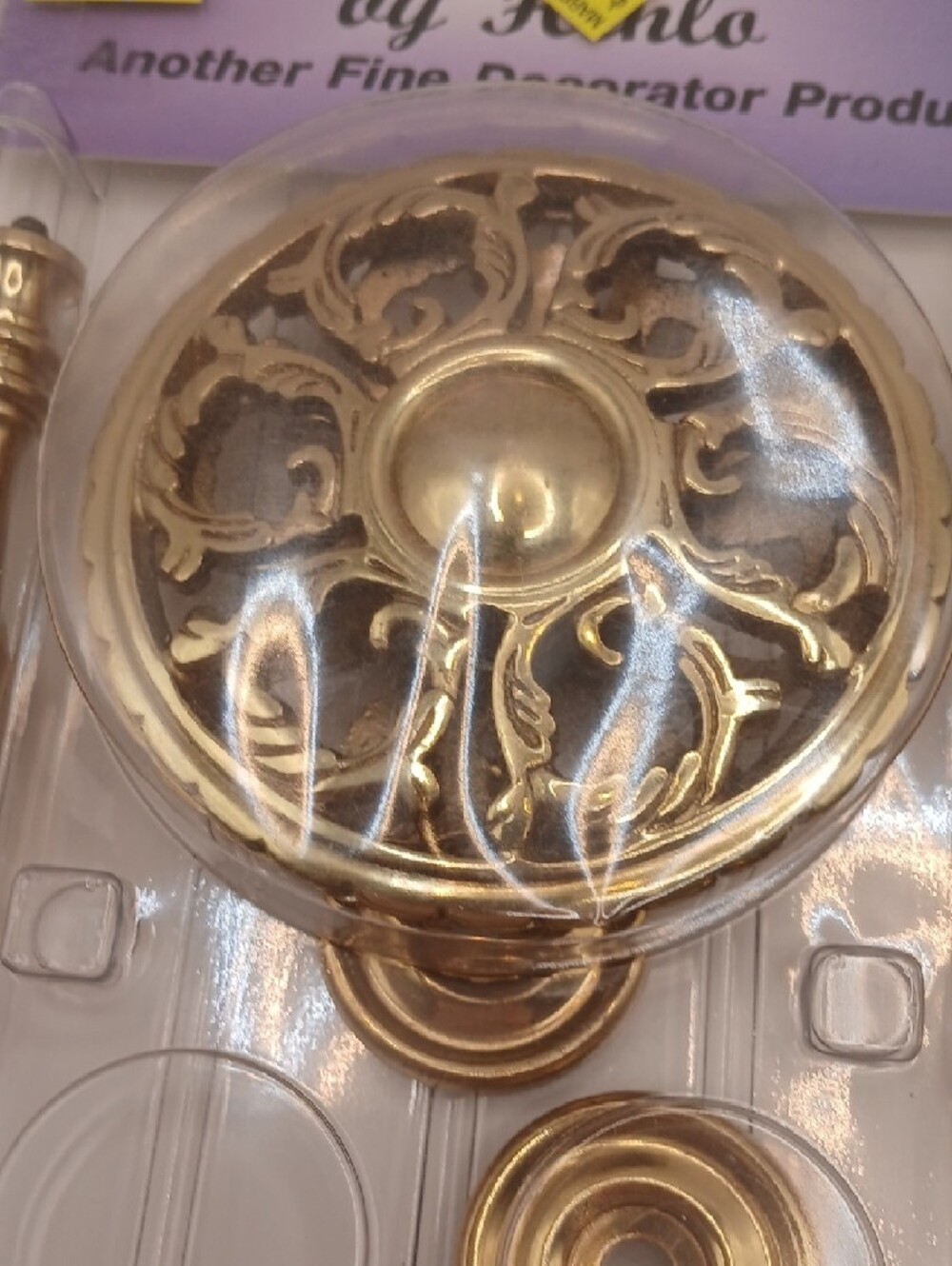 4 Brass Henlo Decorator Curtain Holdbacks - Picture 10 of 11